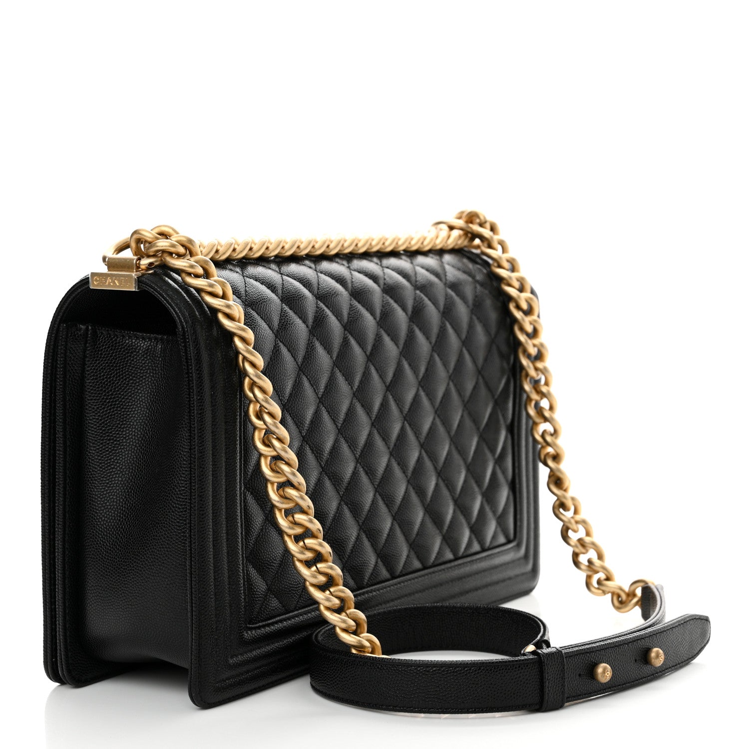 Chanel Caviar Quilted New Medium Boy Flap Black 3 of 12