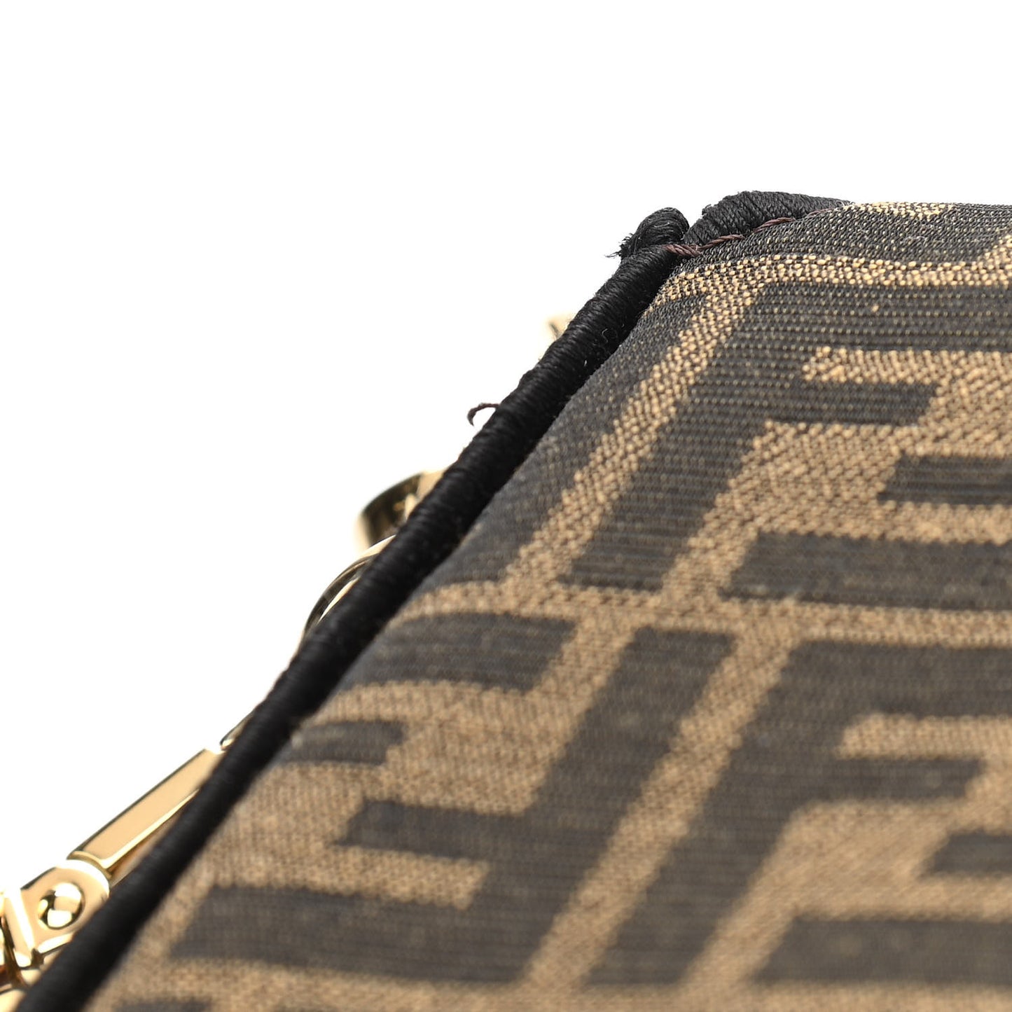 Fabric Jacquard FF 1974 Medium Baguette Tobacco Moro Black