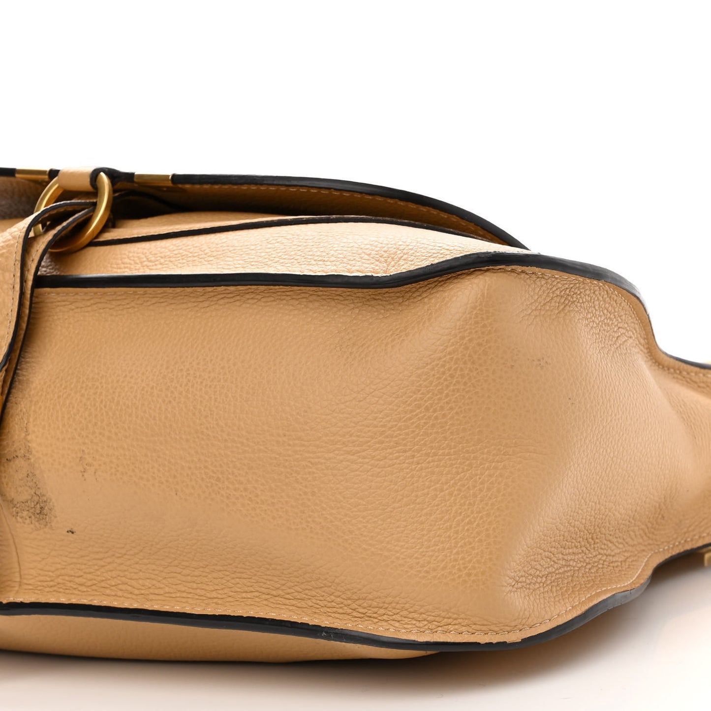 Calfskin Medium Marcie Satchel Sand Shell