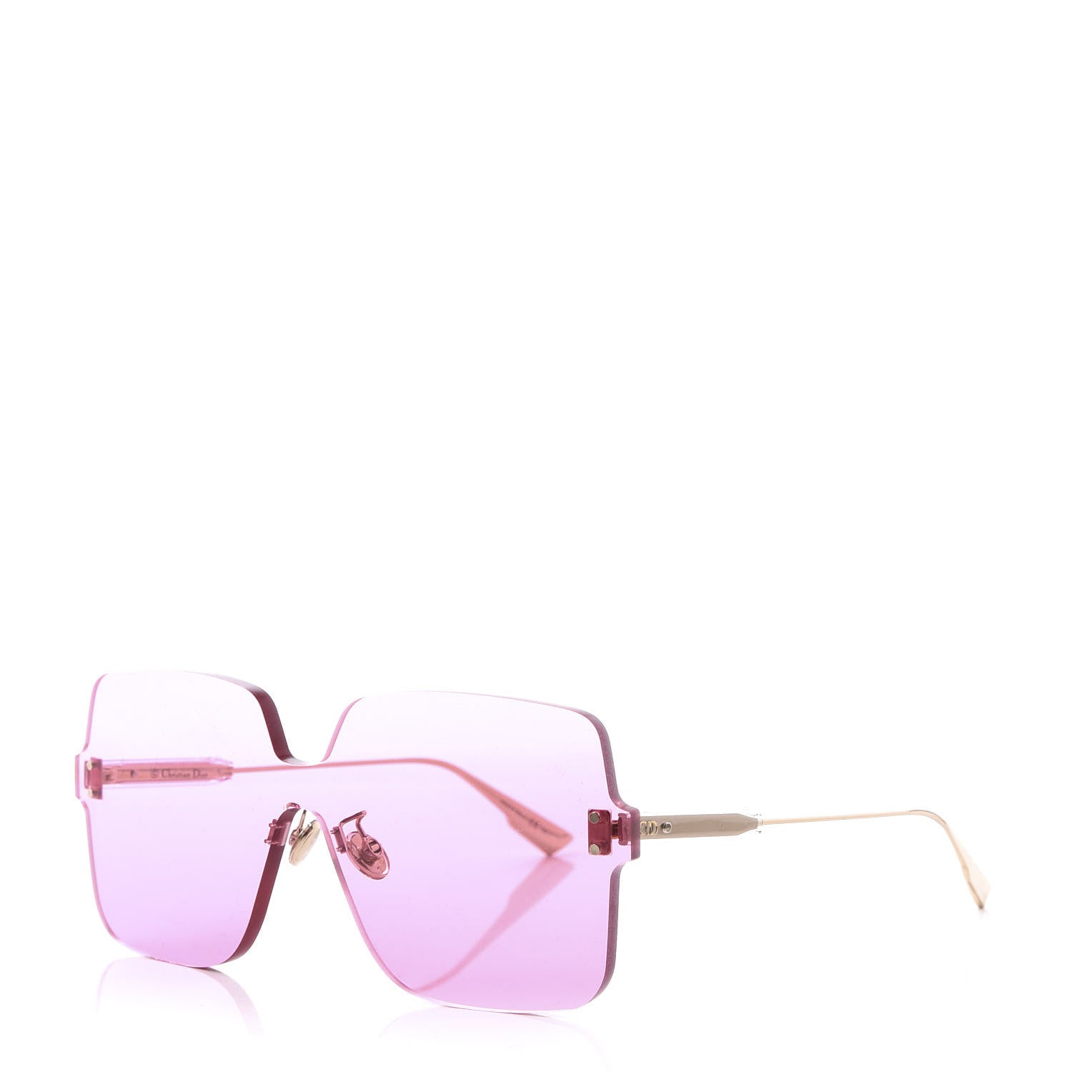 Christian Dior Color Quake 1 Square Shield Sunglasses Fuchsia