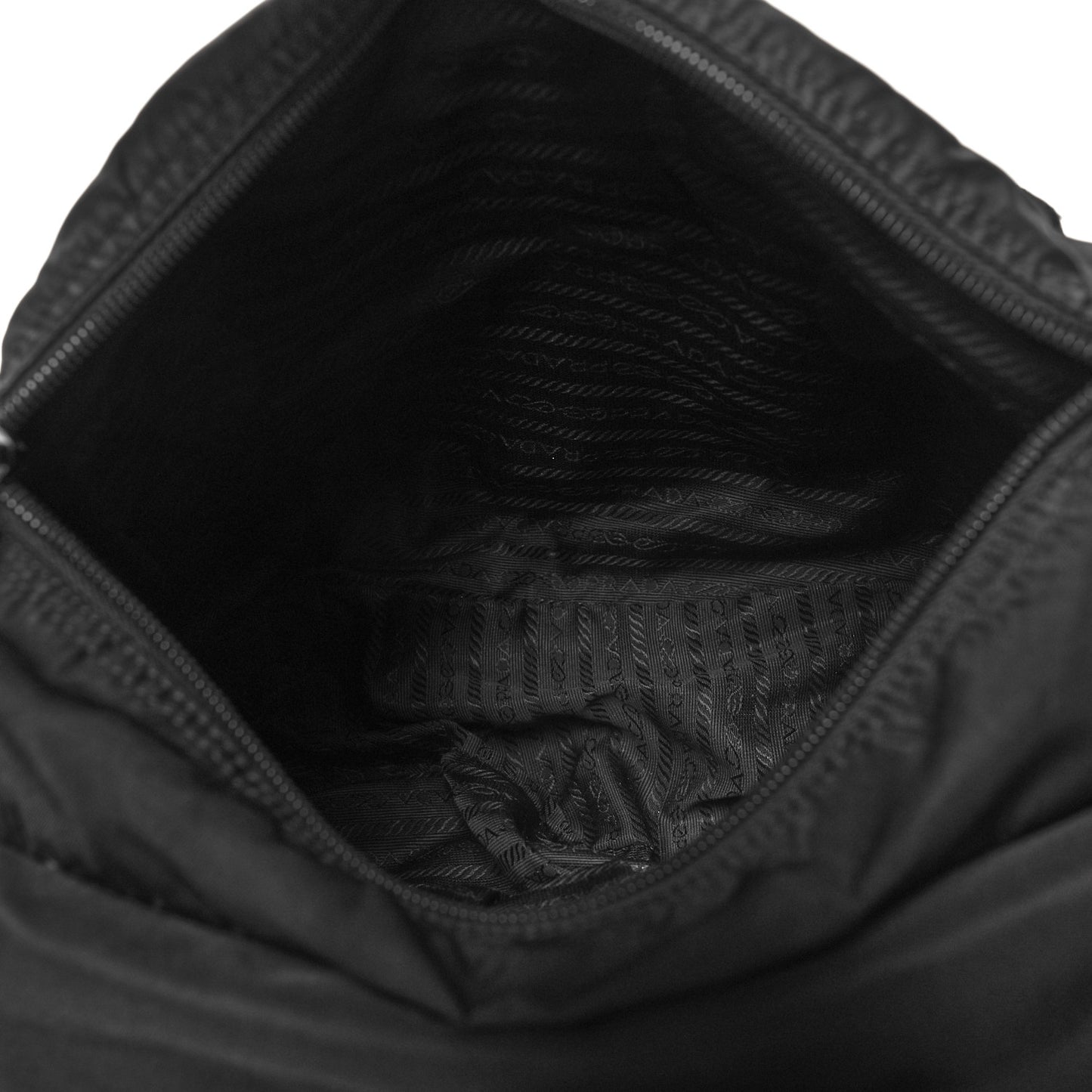 Nylon Vela Messenger Bag Black