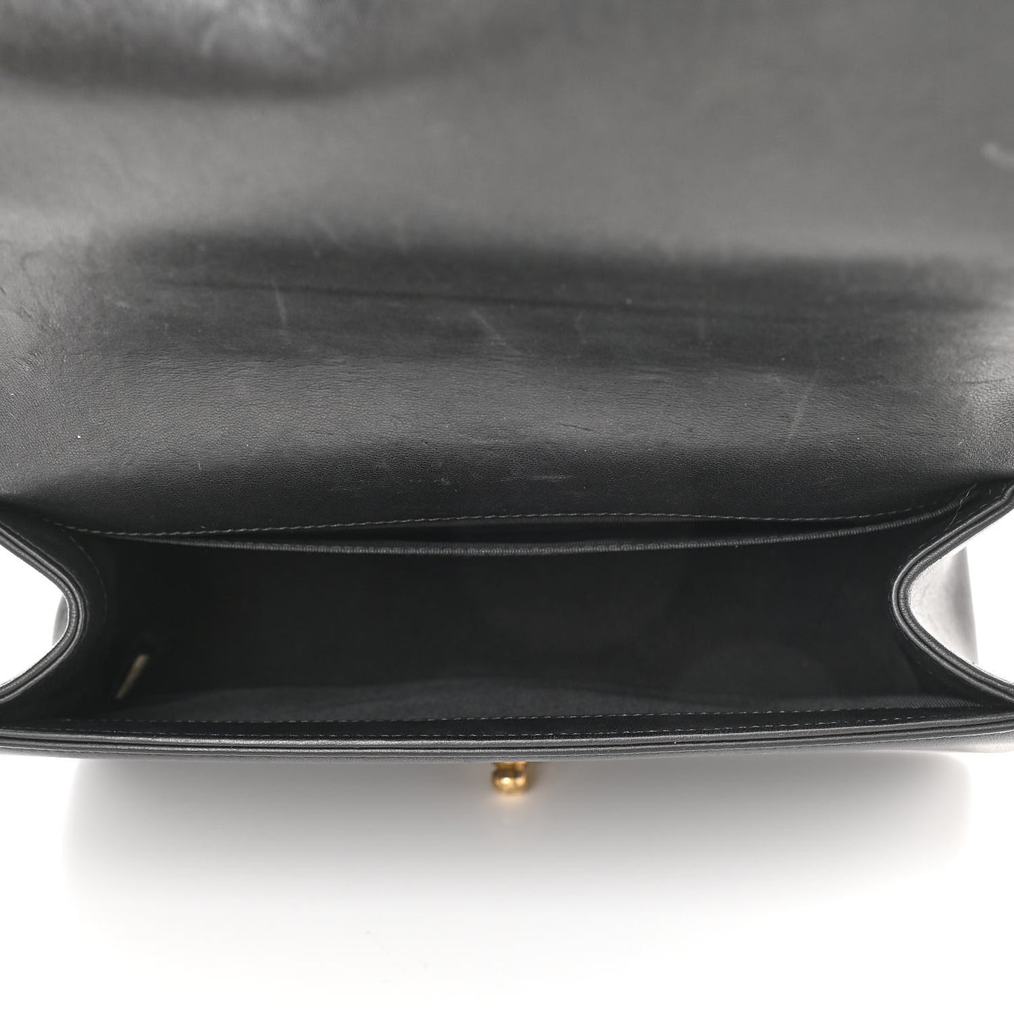Lambskin Quilted Medium Boy Flap Black
