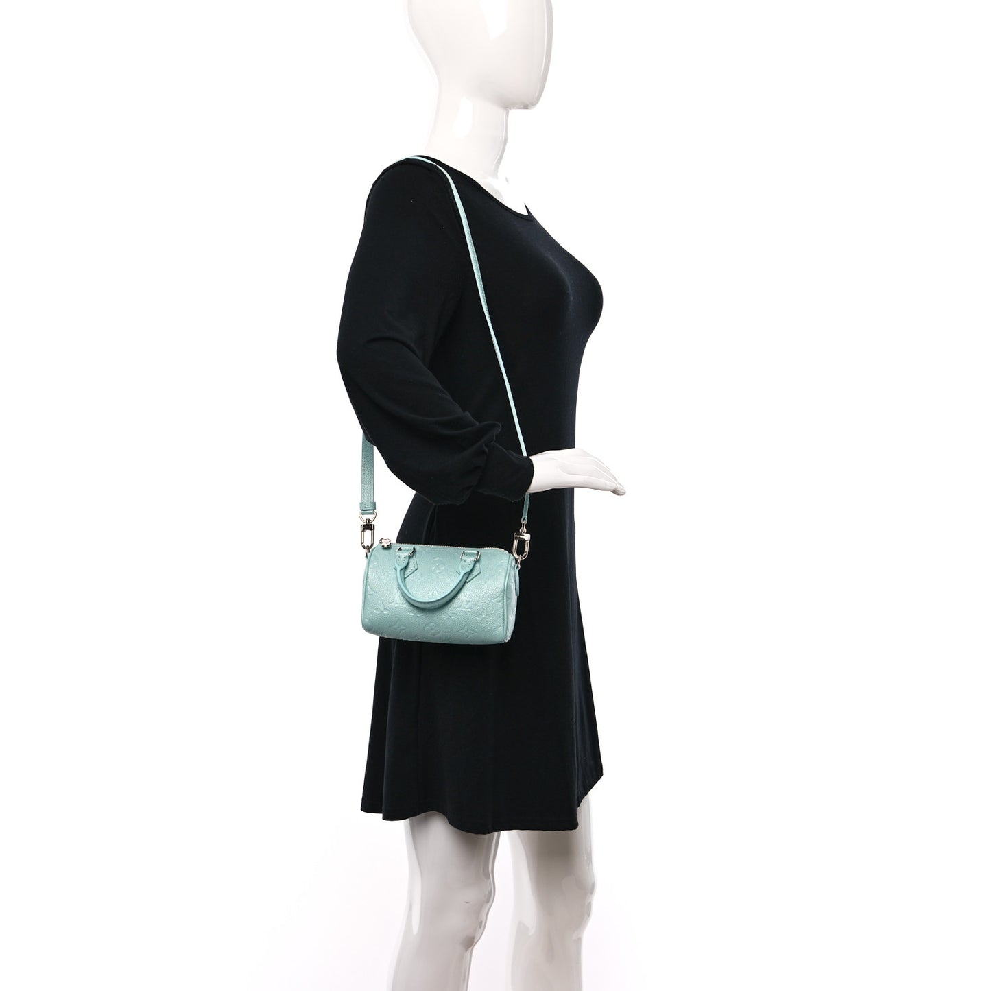 Empreinte Monogram Nano Speedy Pearly Lagoon Turquoise