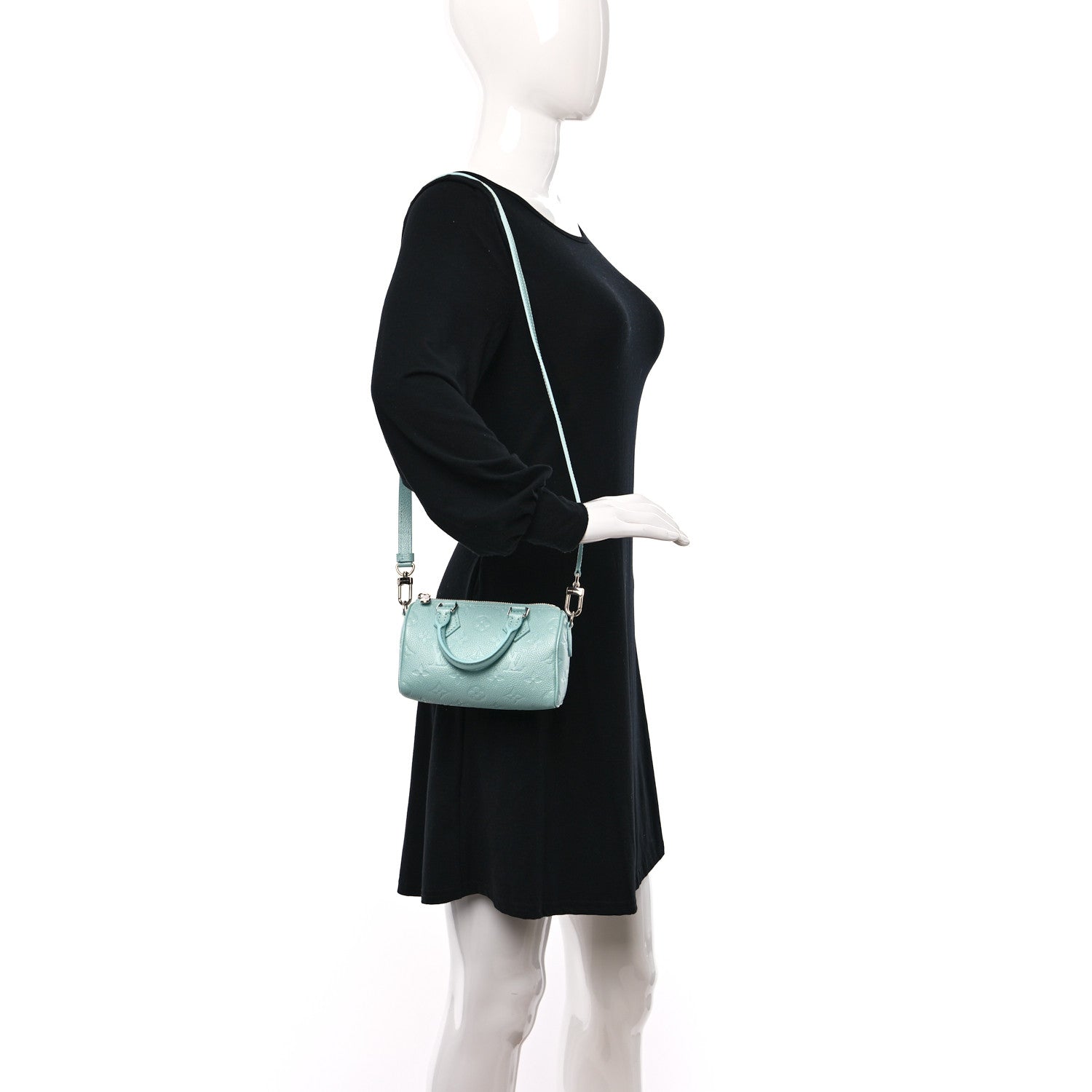 Louis Vuitton Empreinte Monogram Nano Speedy Pearly Lagoon Turquoise 2 of 8