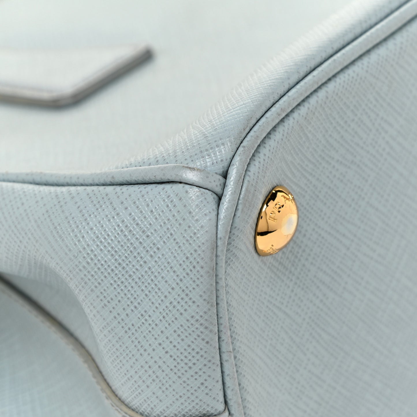 Saffiano Lux Mini Double Zip Tote Lago