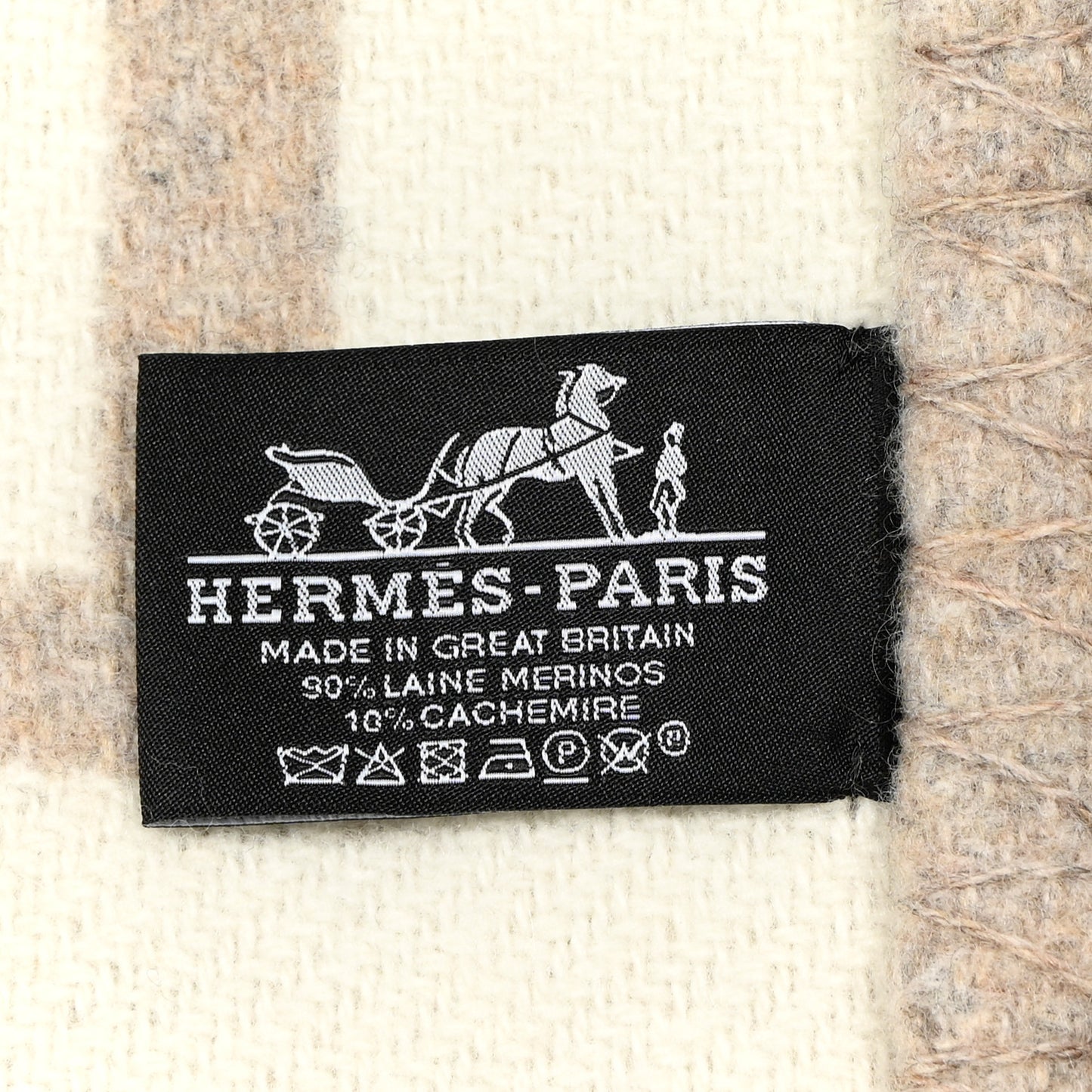 Wool Cashmere Avalon III Blanket Coco Camomille