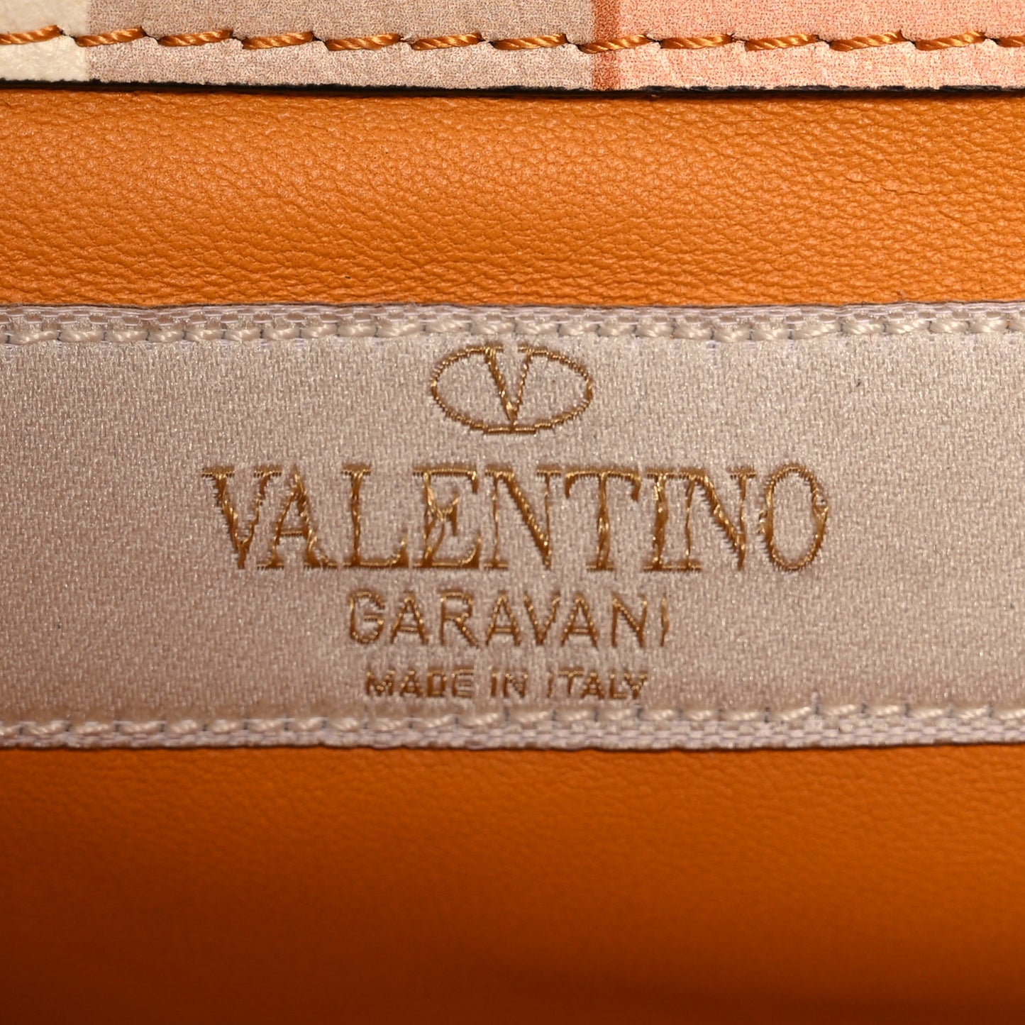 Vitello Native Couture 1975 Medium Glam Lock Rockstud Flap Mandarin Sorbet