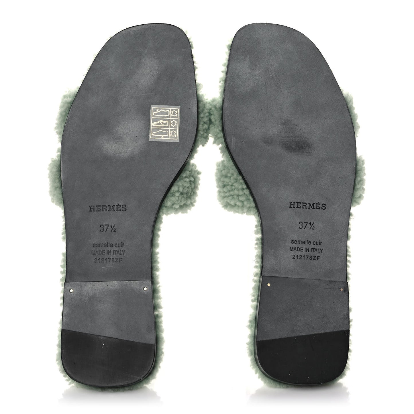 Woolskin Oran Sandals 37.5 Vert D'Eau