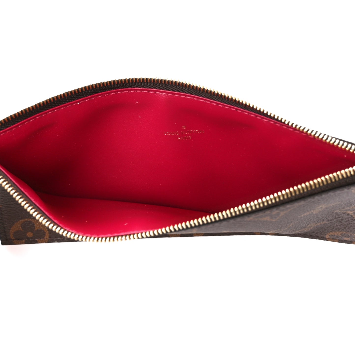 Monogram Pochette Felicie Chain Wallet Fuchsia