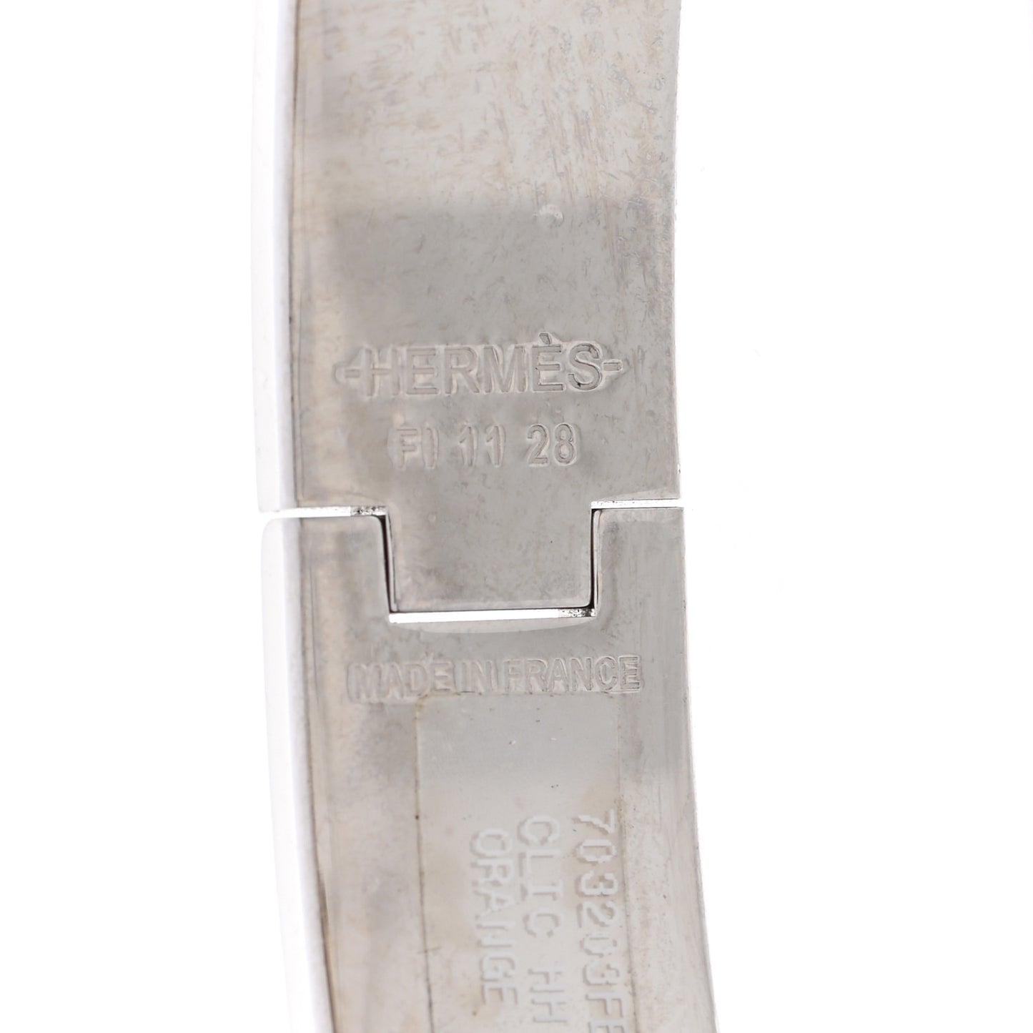 Matte Enamel Narrow Clic Clac HH Bracelet T6 Orange