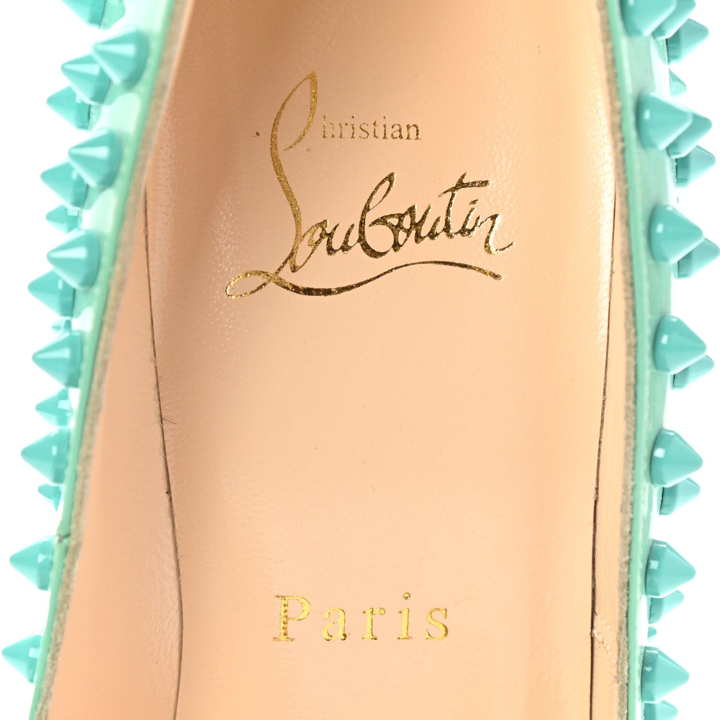 Patent Pigalle Spikes 120 Pumps 37.5 Aquamarine
