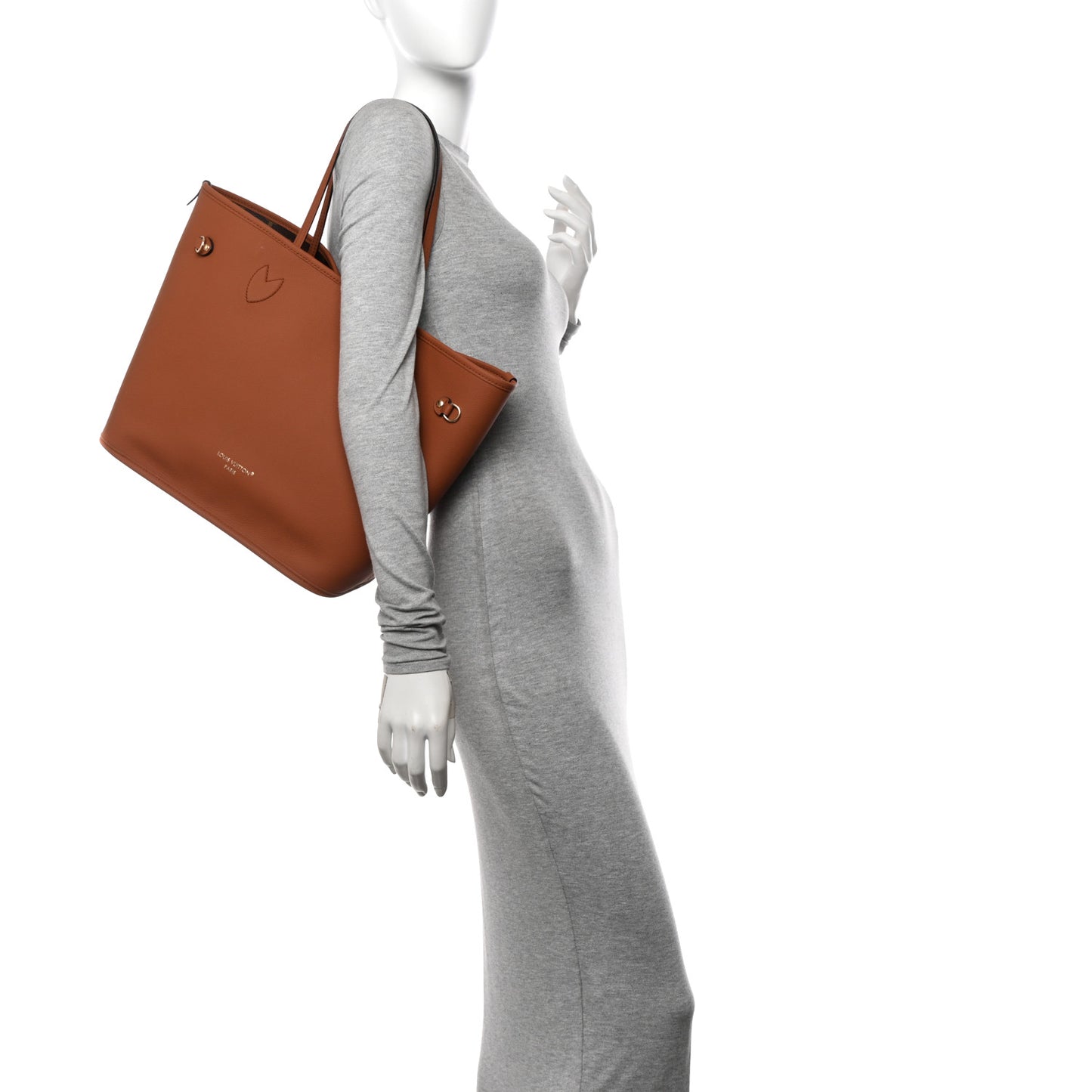 Monogram Calfskin Neo Neverfull Inside Out MM Tan