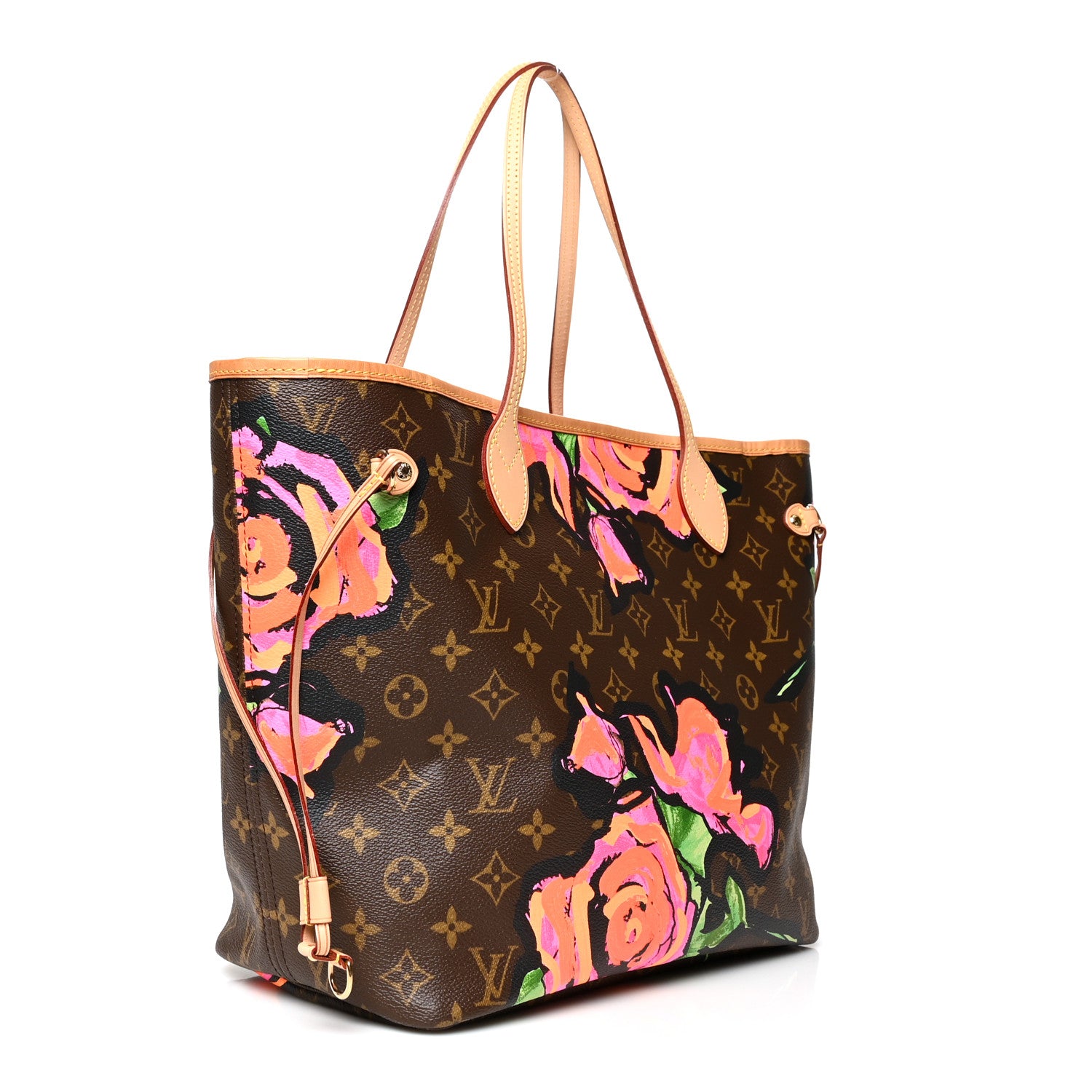 Louis Vuitton Monogram Roses Neverfull MM 3 of 9