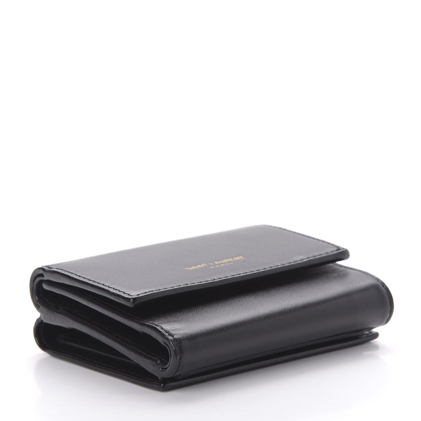 Calfskin Trifold Wallet Black