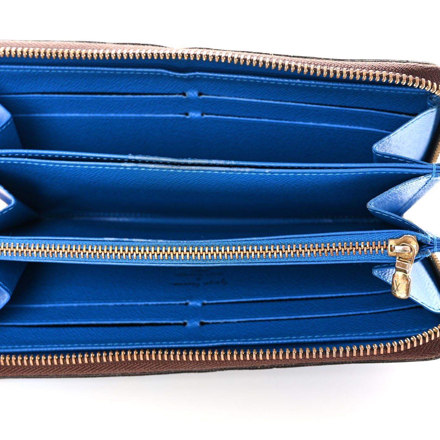 Monogram Kusama Pumpkin Dots Zippy Wallet Blue