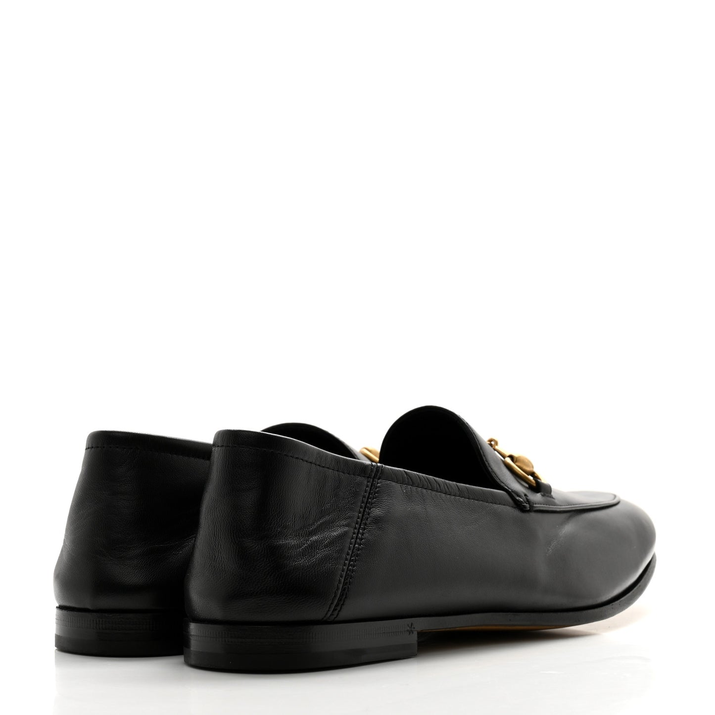 Lambskin Mens Brixton Horsebit Loafers 8 Black
