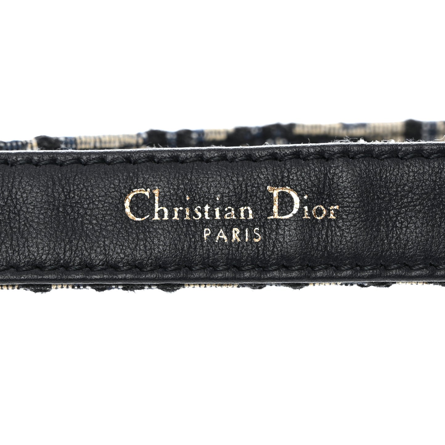 Jacquard Oblique 20mm Saddle Belt 85 34 Blue