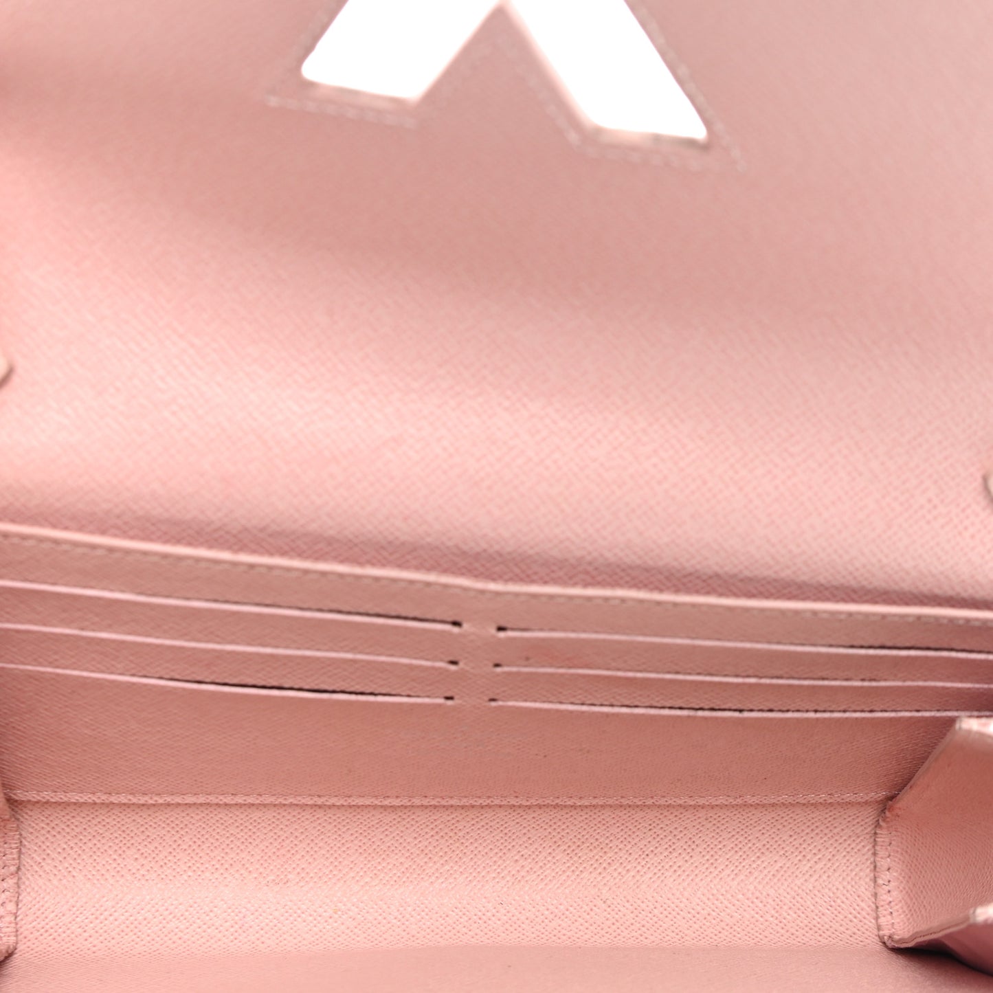 Epi Twist Chain Wallet Rose Ballerine