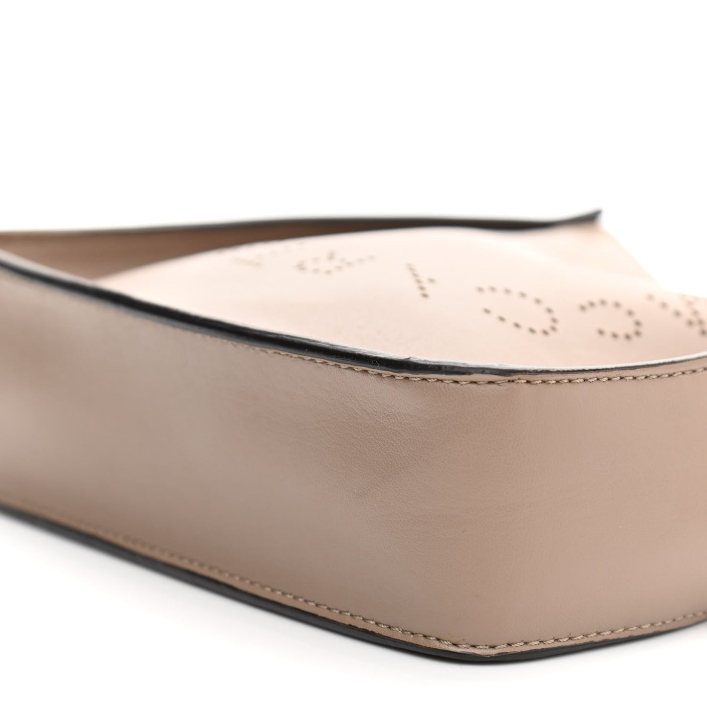 Eco Alter Nappa Perforated Logo Tiny Crossbody Dark Taupe