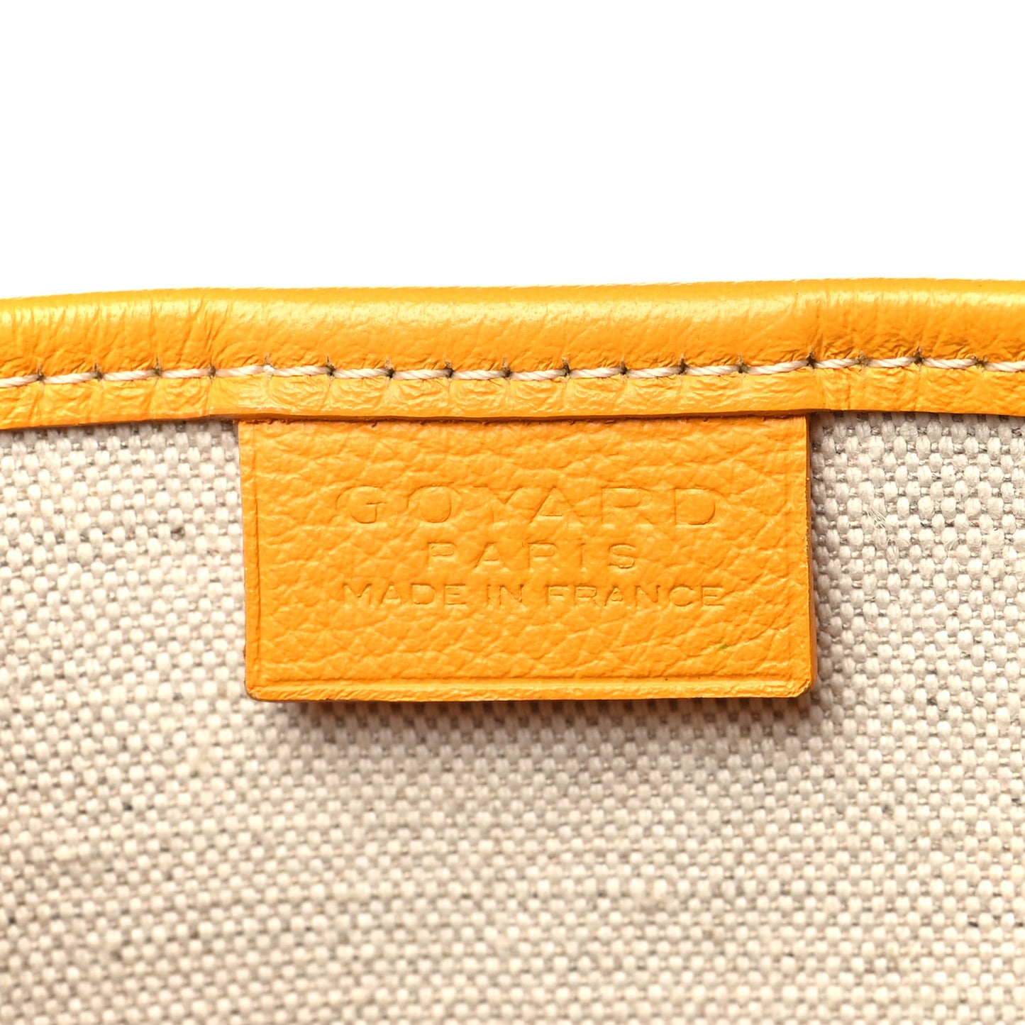 Goyardine Poitiers Claire Voie Tote Yellow