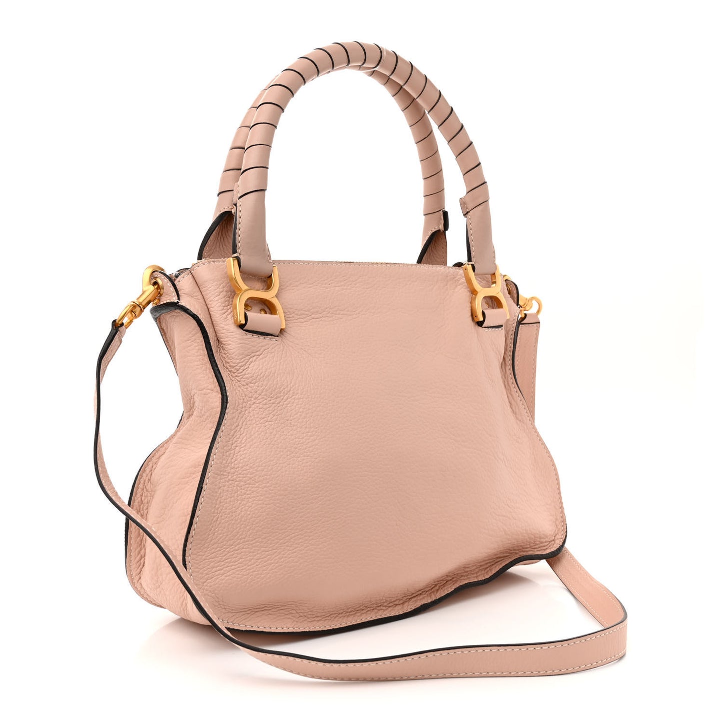 Calfskin Medium Marcie Satchel Blush Nude