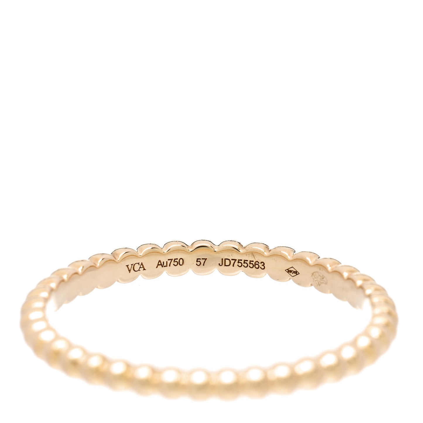 18K Yellow Gold Small Perlee Ring 57 8