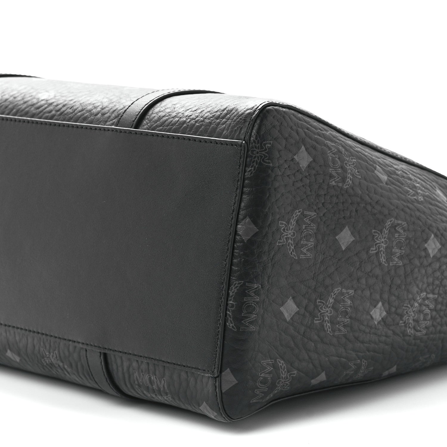 MCM Visetos Toni Shopper Tote Black 10 of 10