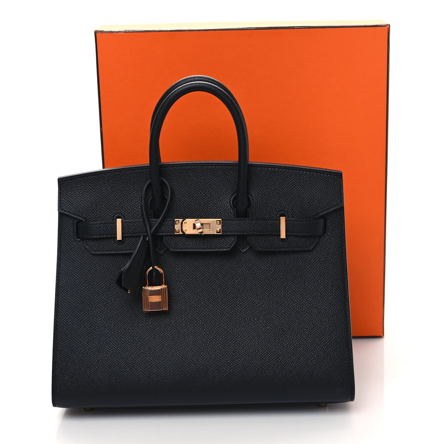 Epsom Birkin Sellier 25 Black