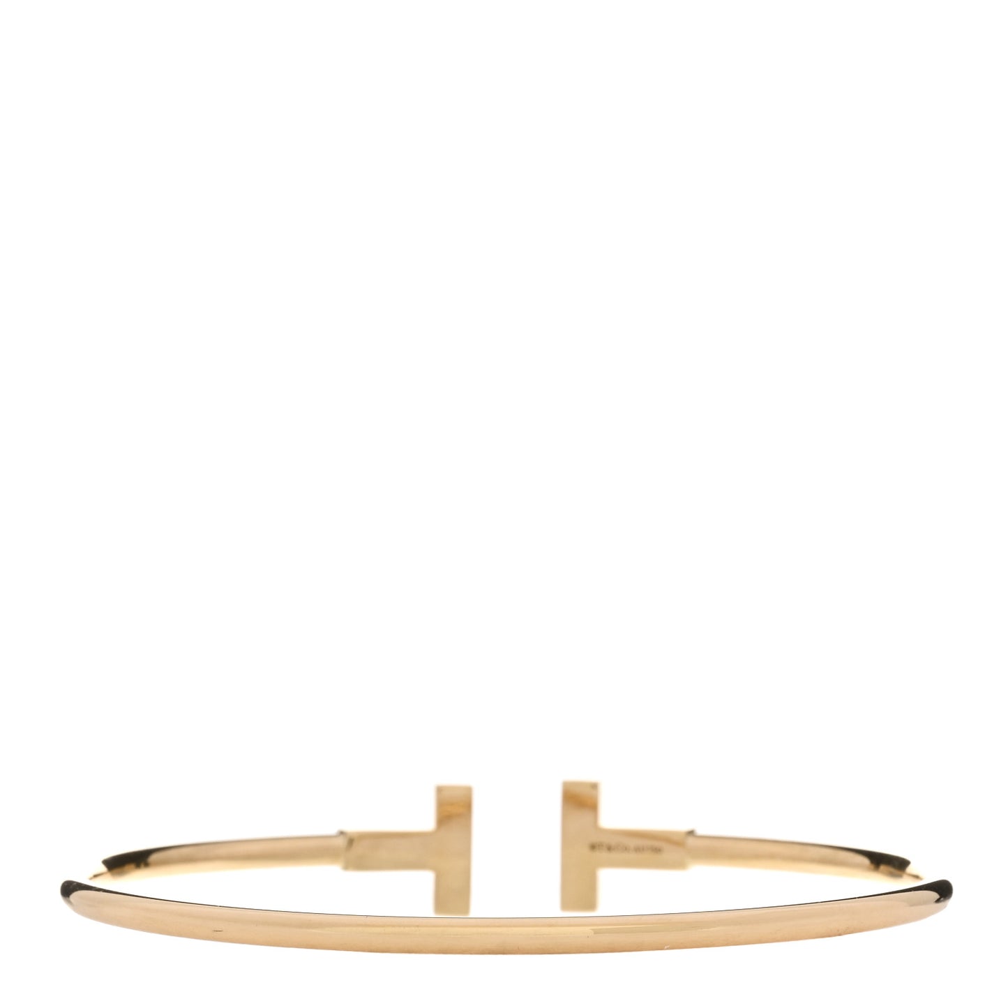 18K Yellow Gold T Wire Bracelet