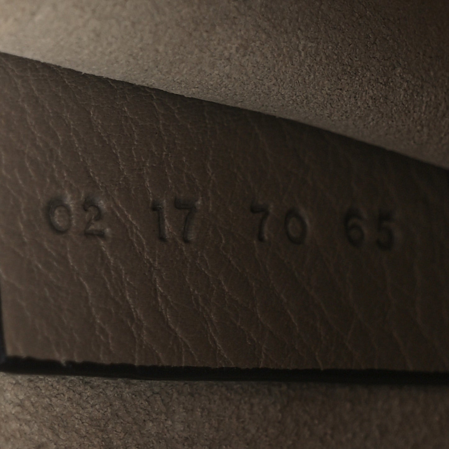 Calfskin Suede Small Nile Bracelet Bag Motty Grey