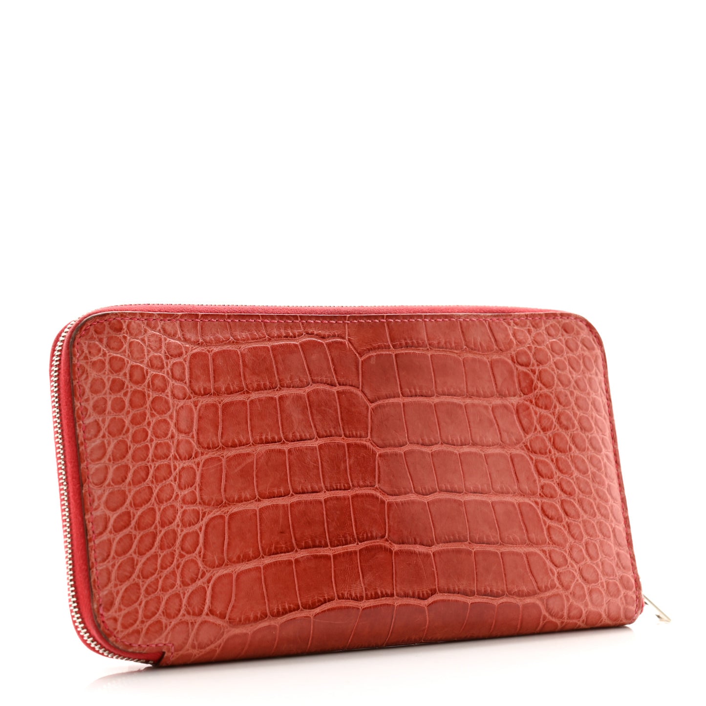 Matte Alligator Azap Wallet Bougainvillea