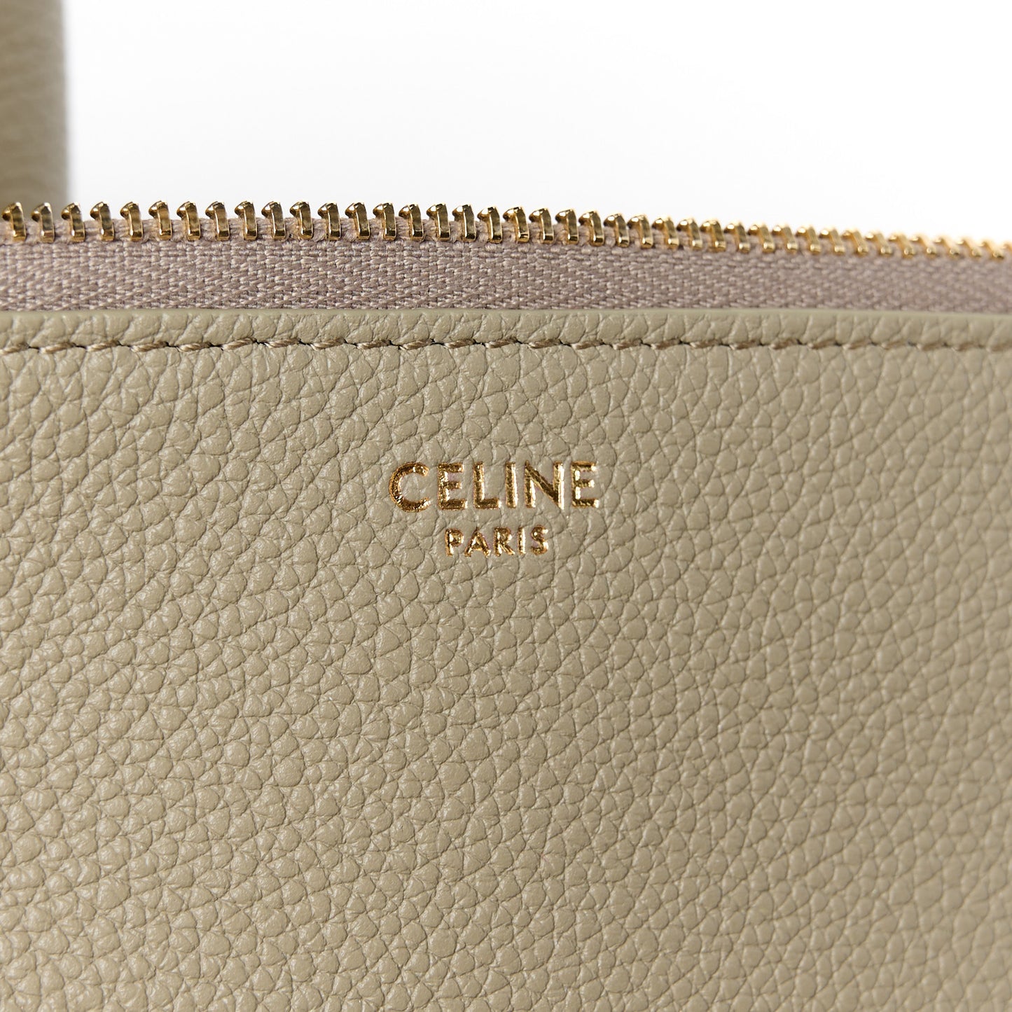 Grained Calfskin Triomphe Mini Cabas Anais Modern Taupe