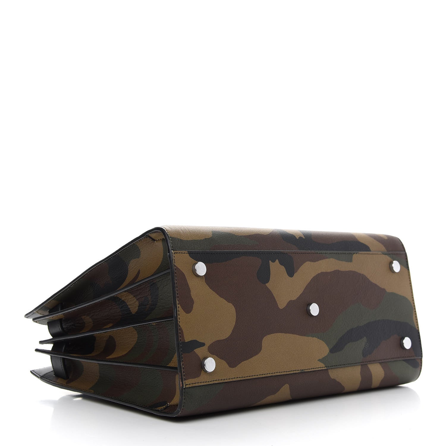 Saint Laurent Calfskin Camouflage Small Sac De Jour Kaki Black 4 of 15