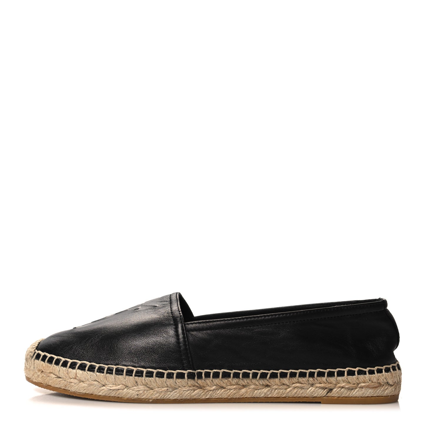 Lambskin Monogram Espadrilles 40.5 Black