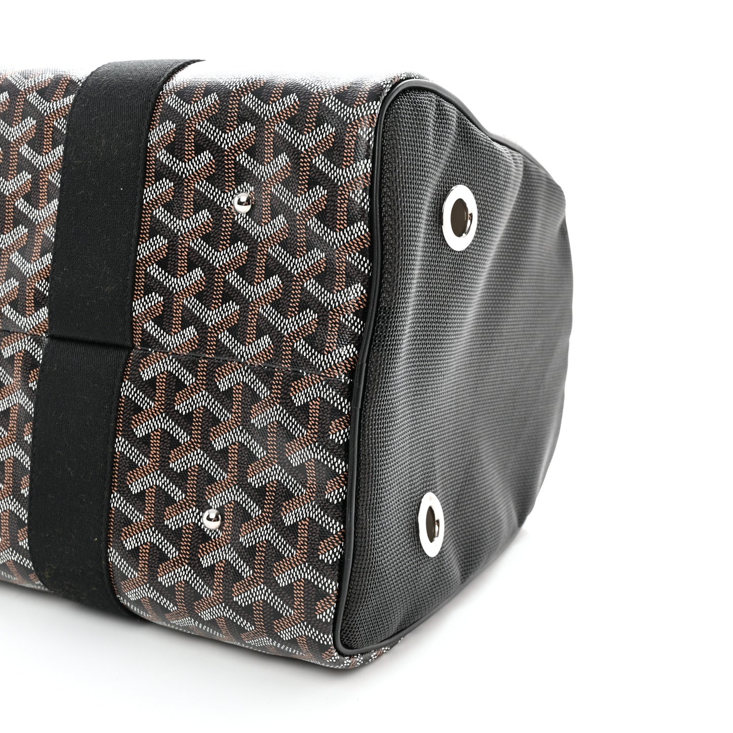 Goyardine Voltigeur MM Pet Carrier Black