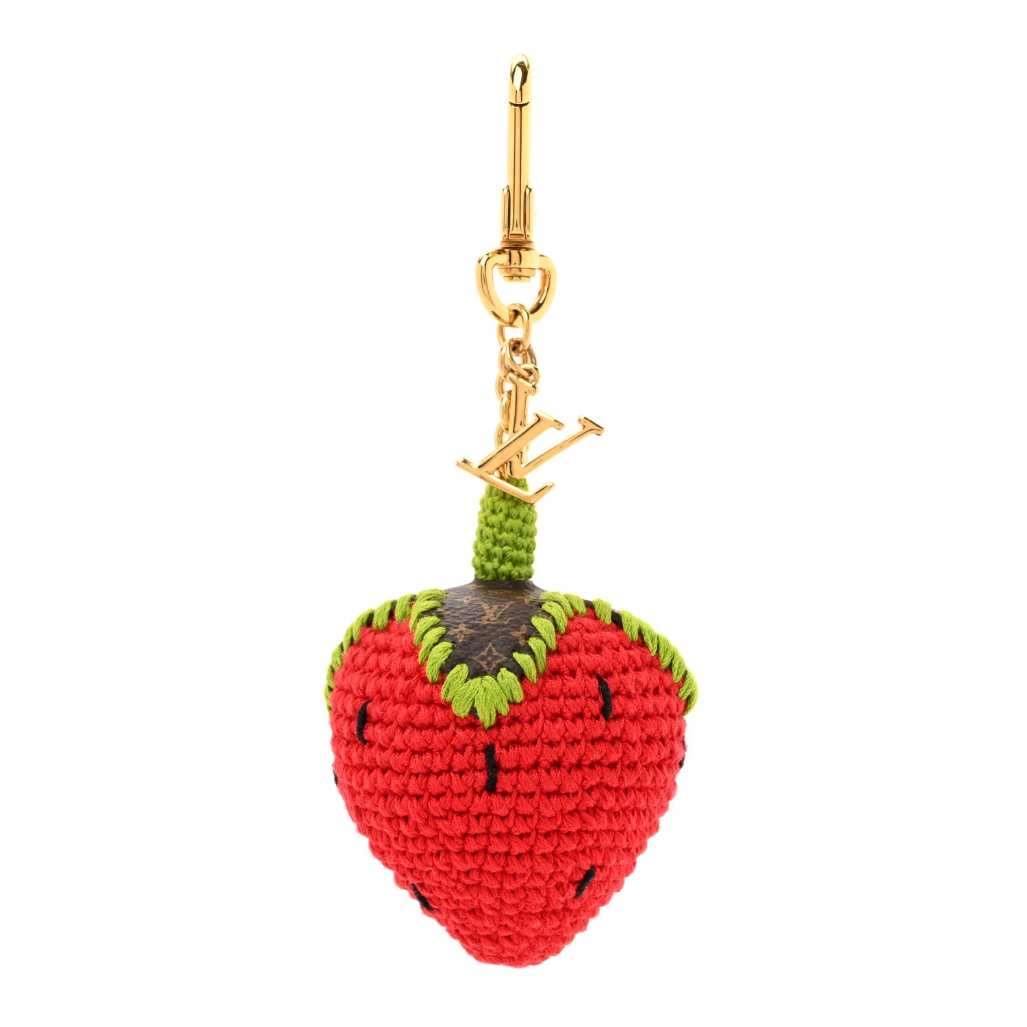 Louis Vuitton Crochet Monogram Embroidered Berrylicious Bag Charm