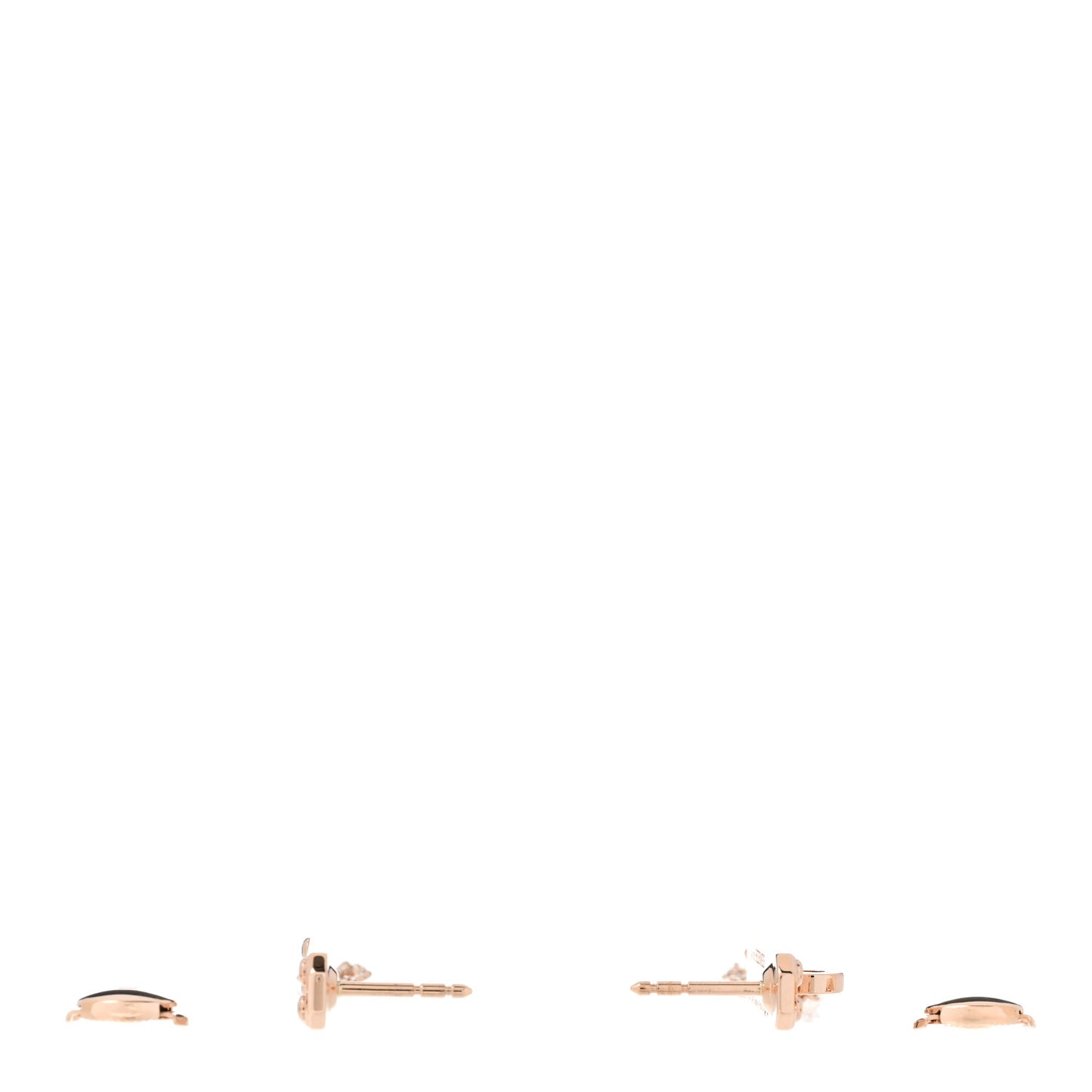 18K Rose Gold Diamond Kelly Gavroche Earrings