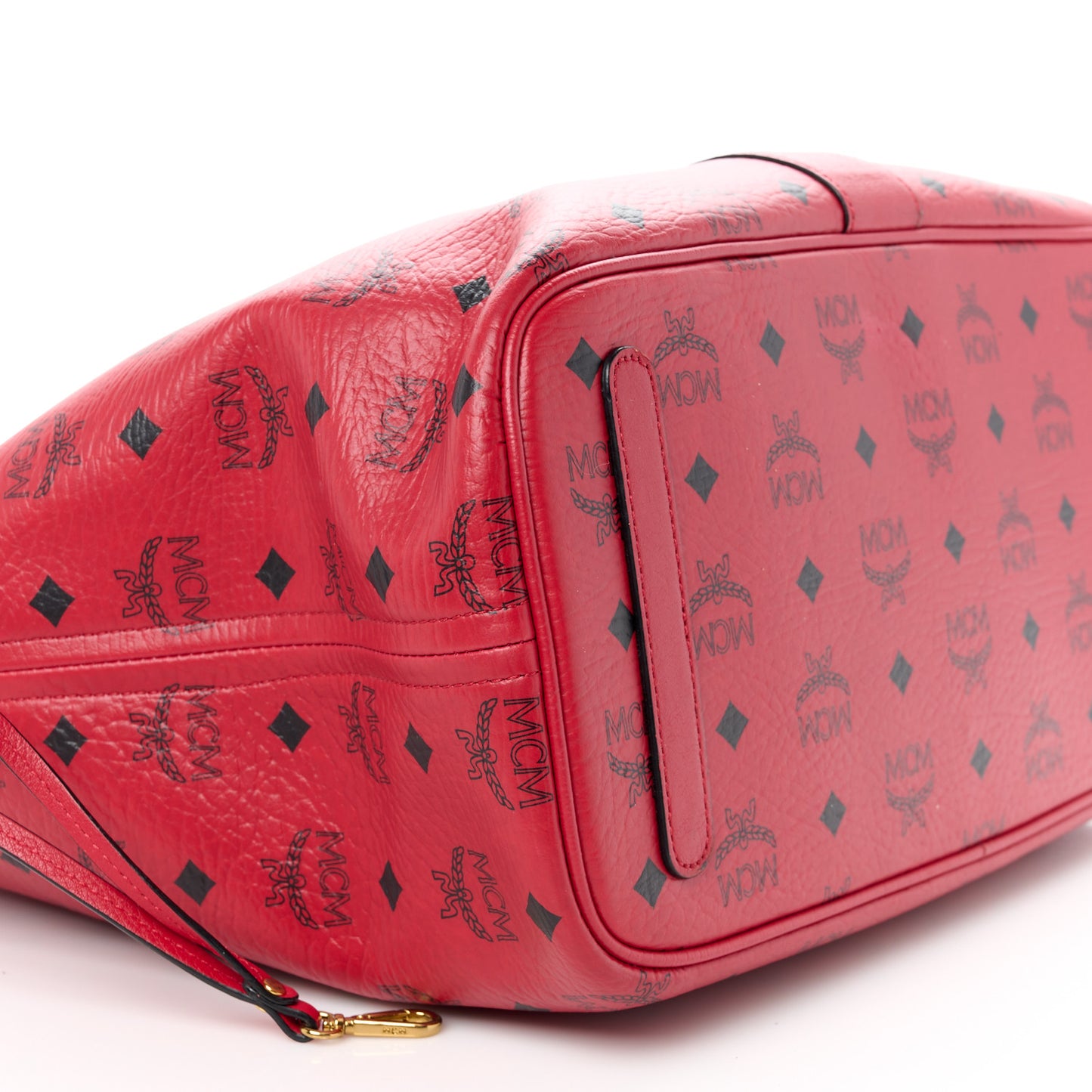 Visetos Medium Liz Reversible Shopper Tote Ruby Red
