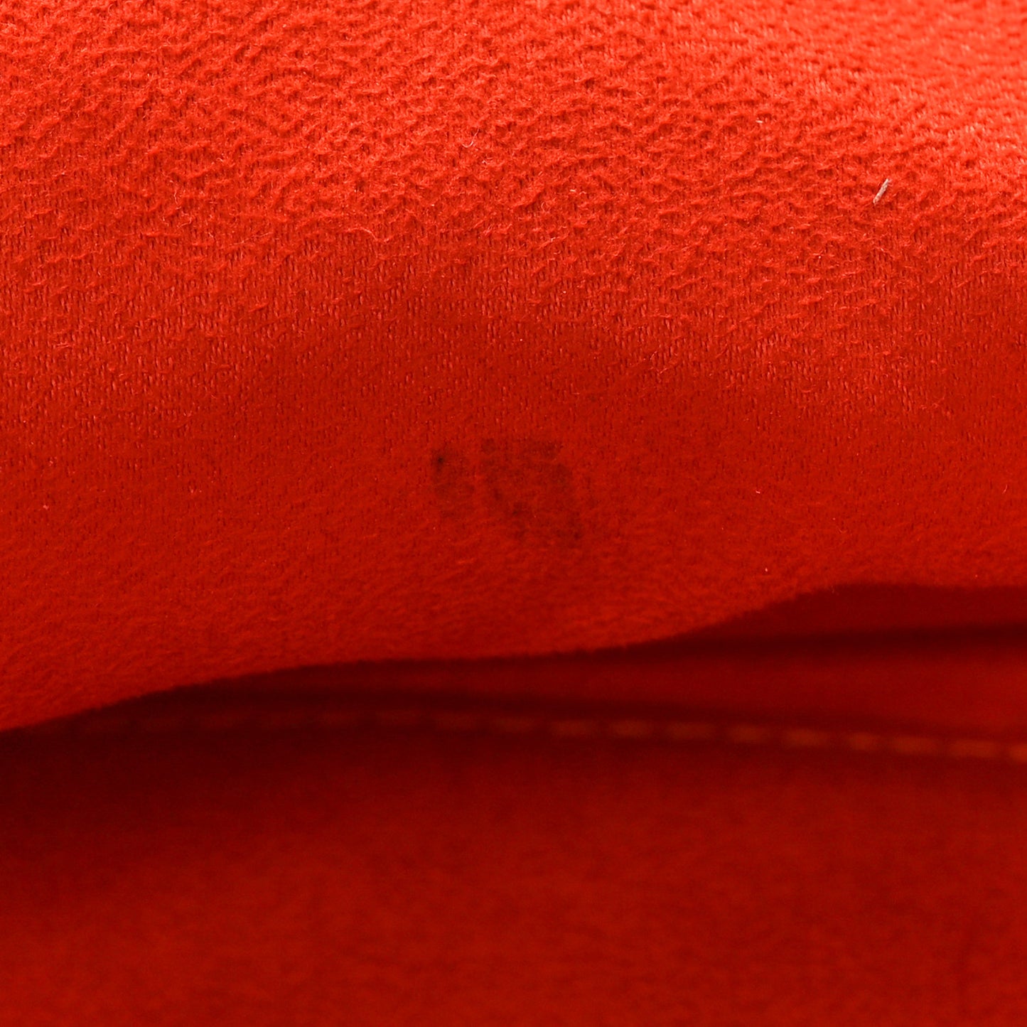 Drummed Calfskin Mini Luggage Coquelicot