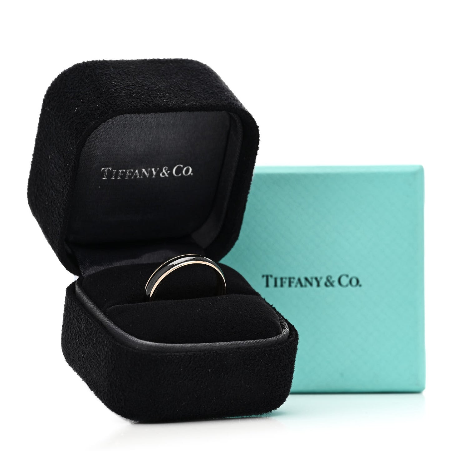 18K Rose Gold Titanium Classic Wedding Band Ring 57 8