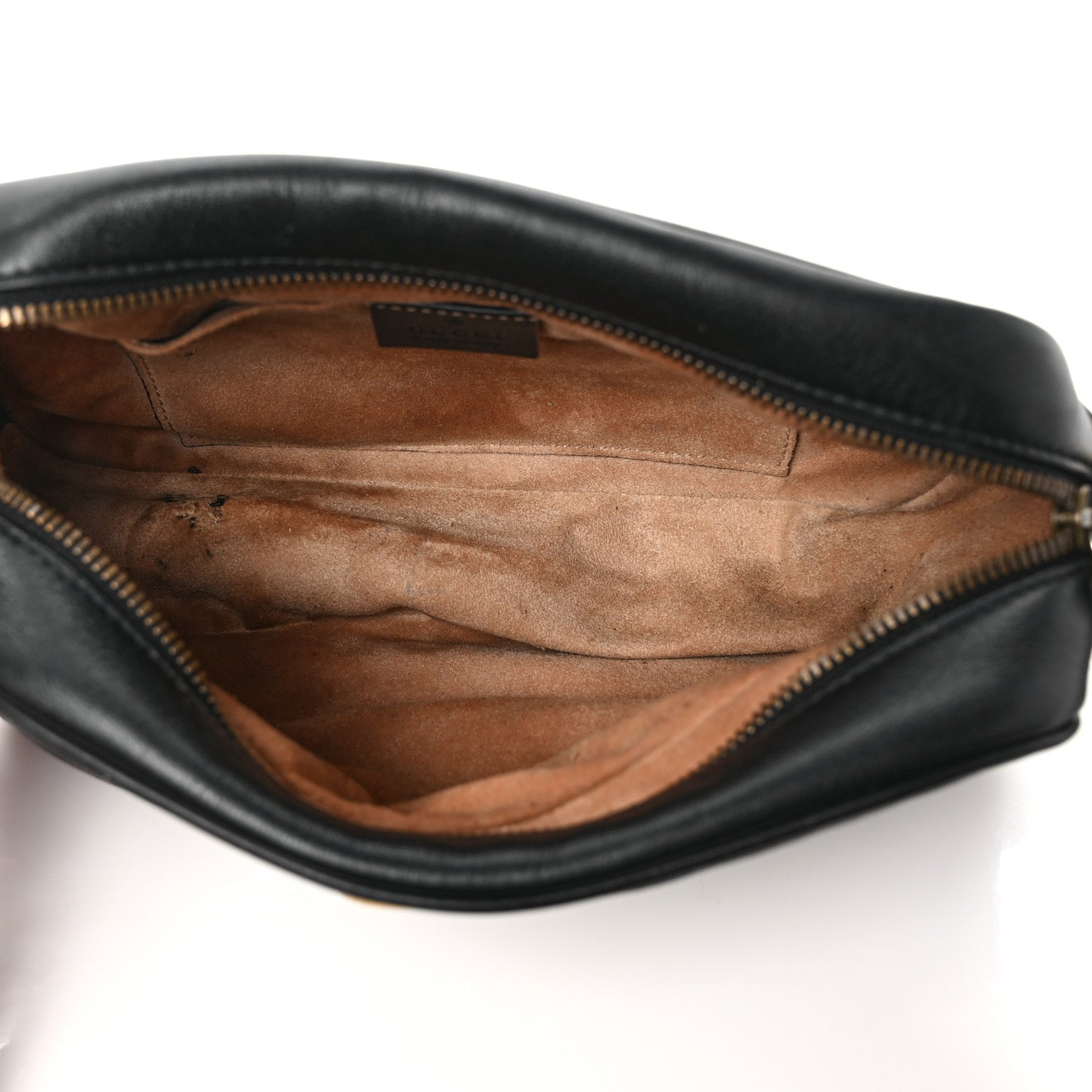 Calfskin Matelasse Small GG Marmont Chain Shoulder Bag Black