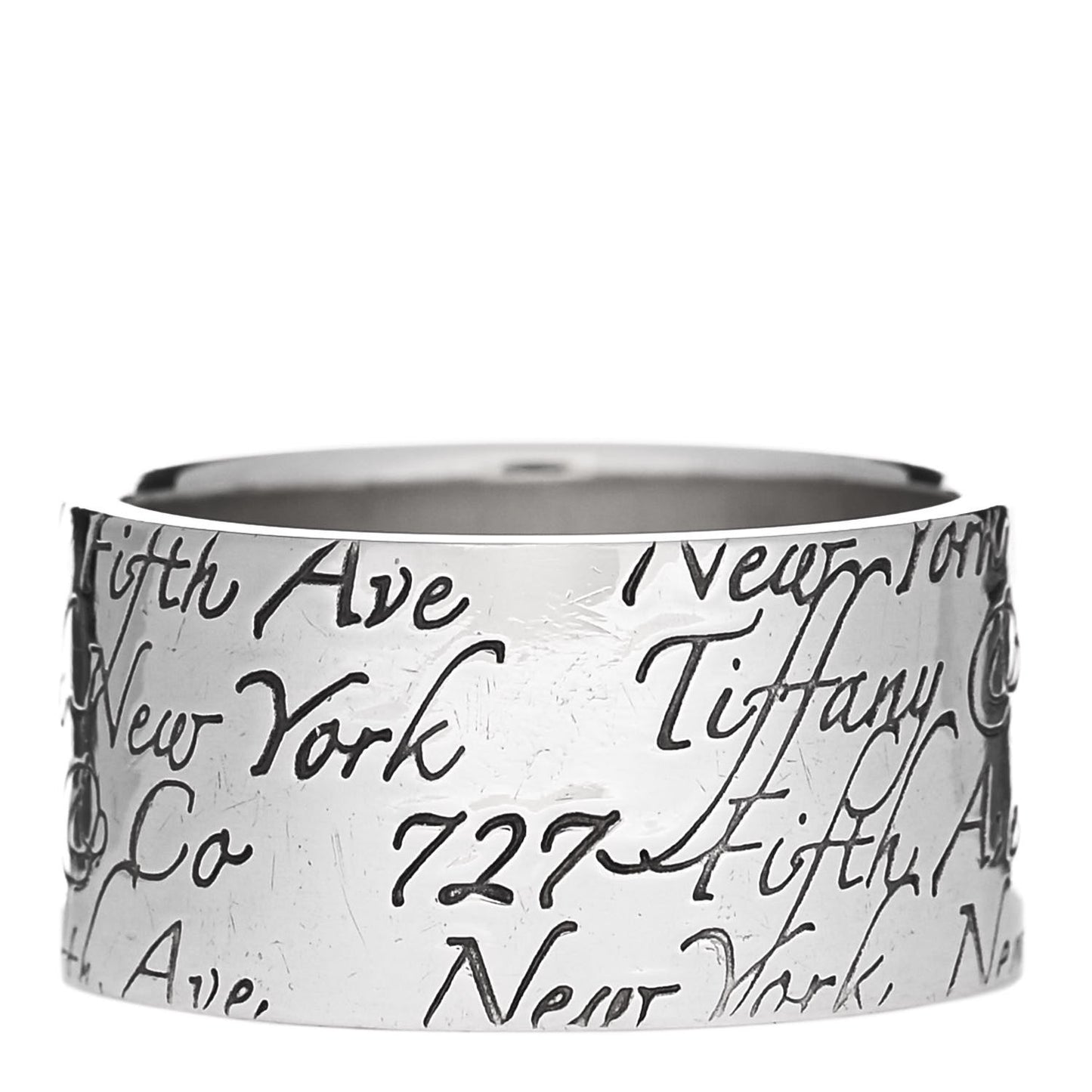 Sterling Silver 10mm Notes Wide Ring 53 6.5