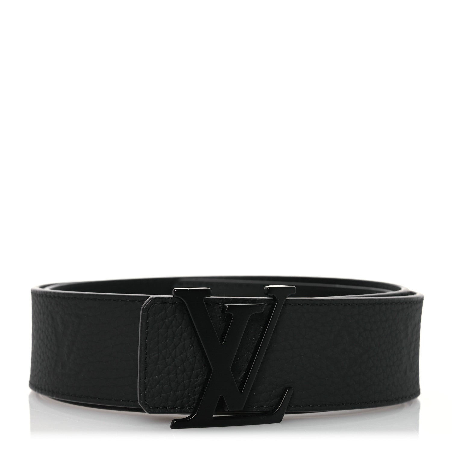 Louis Vuitton Taurillon Calfskin 40mm LV Initiales Reversible Belt 100 40 Black 1 of 7