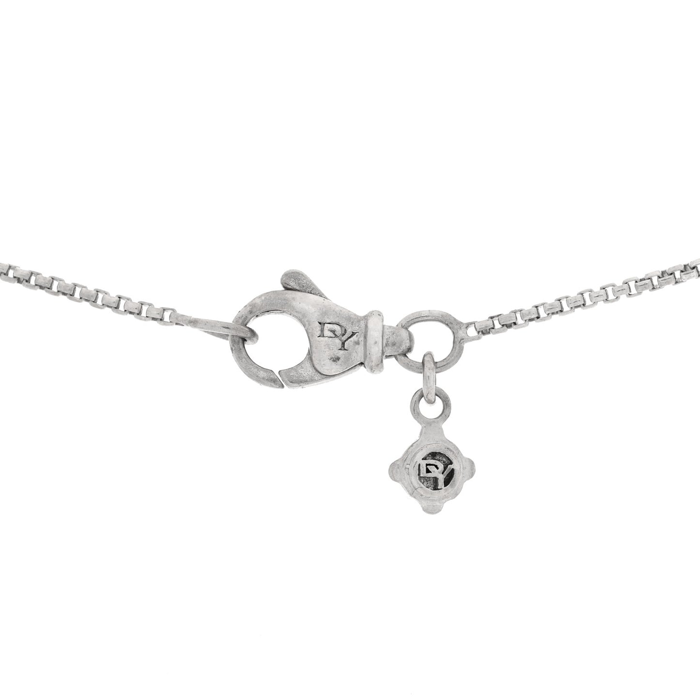 Sterling Silver Diamond 13mm Infinity Pendant Necklace