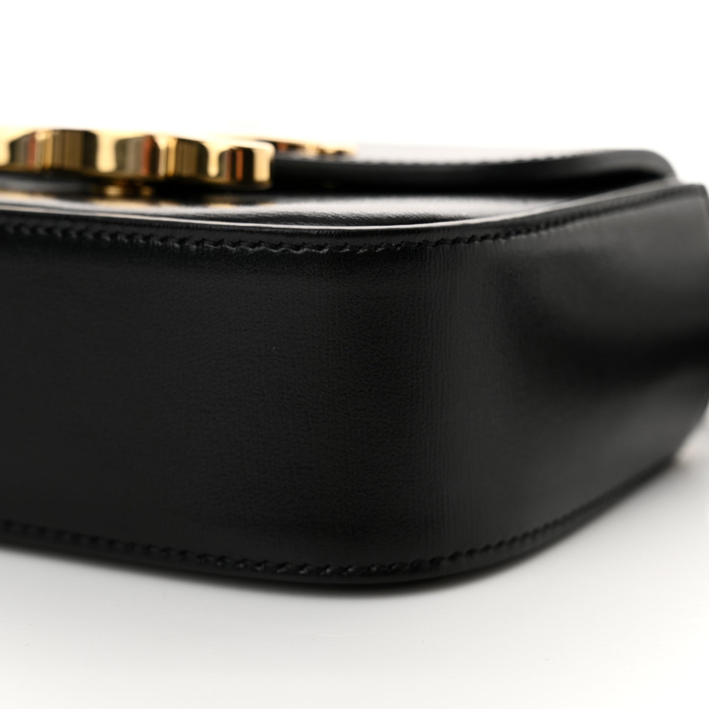 Shiny Calfskin Mini Claude Black