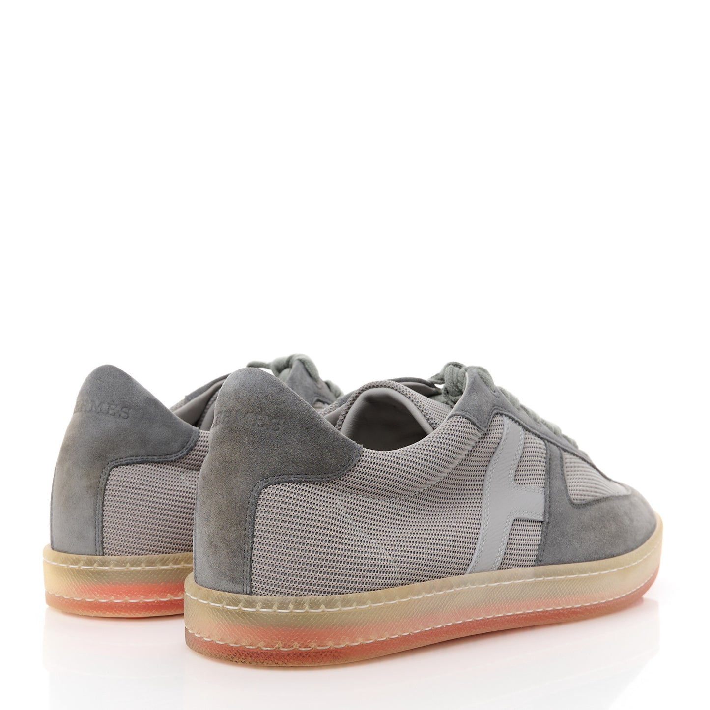 Epsom Technical Mesh Suede Mens Boomerang Sneakers 42 Gris