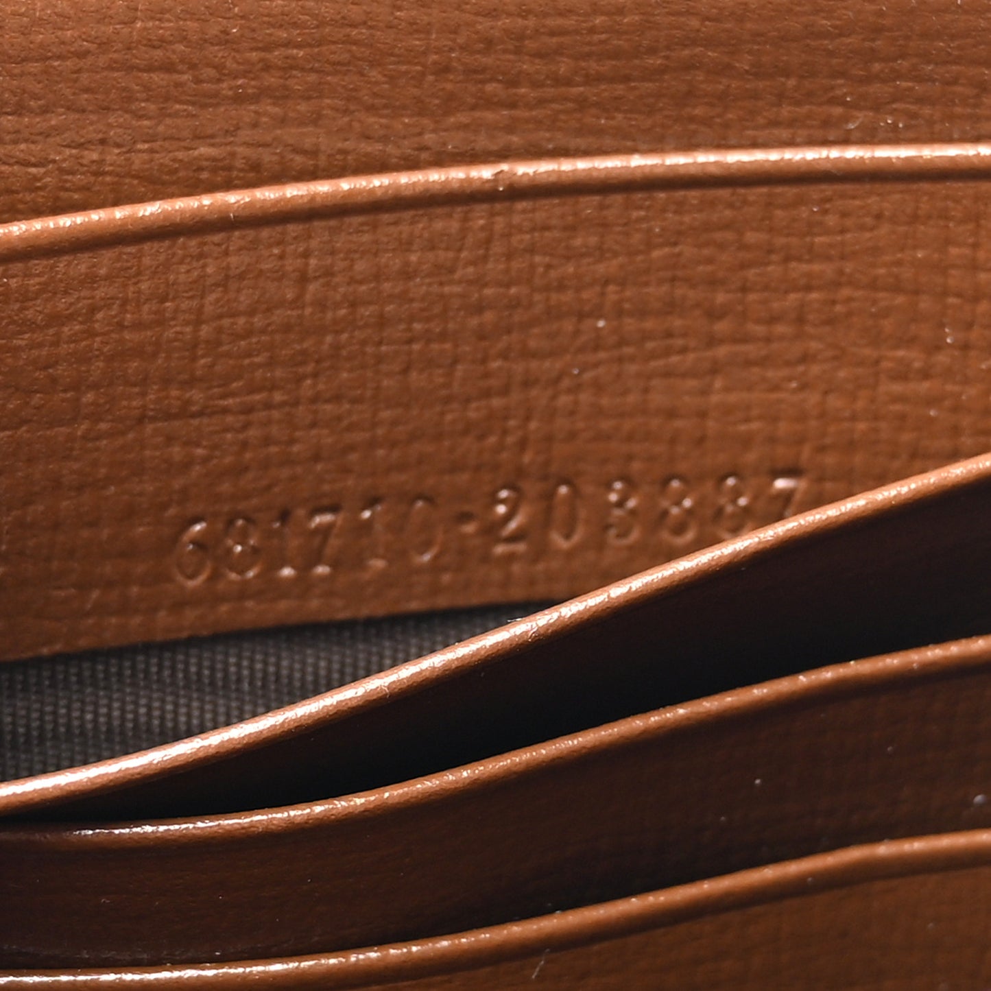 X GUCCI GG Monogram Azalea Calfskin Neo Classic Zip Around Wallet Beige Ebony Brown Sugar