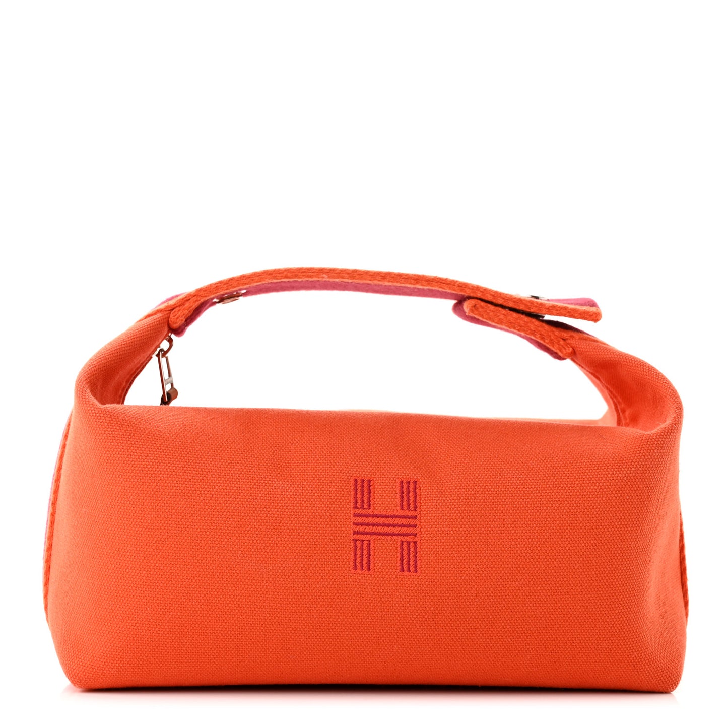 Canvas Small Bride-A-Brac Pouch Orange Burgundy