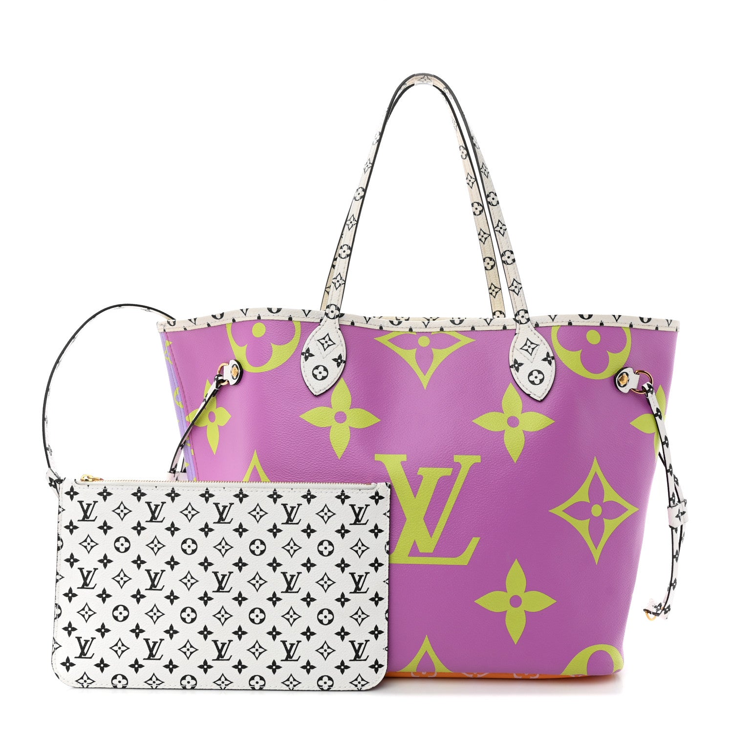 Louis Vuitton Monogram Giant Neverfull MM Pink Lilac 1 of 12