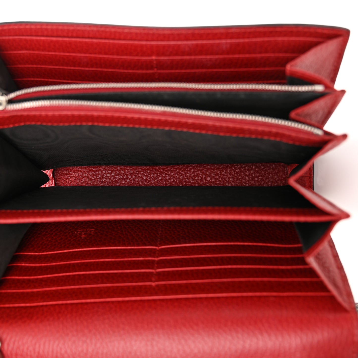 Calfskin Mini Dionysus Chain Wallet Hibiscus Red